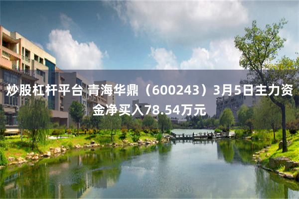 炒股杠杆平台 青海华鼎（600243）3月5日主力资金净买入78.54万元