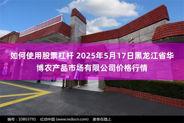 如何使用股票杠杆 2025年5月17日黑龙江省华博农产品市场有限公司价格行情